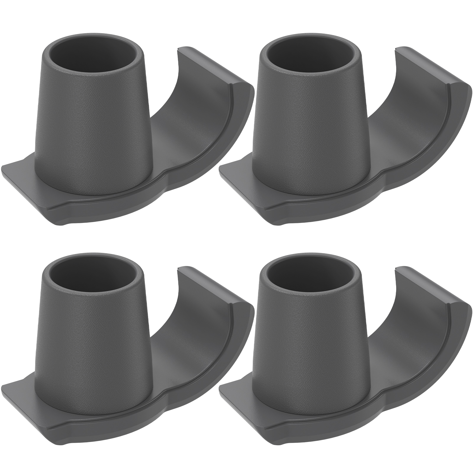 4Pcs Walker Ski Glides Rubber Walker Caps Glide Practical Walker Foot Glides Easy to Install Glide Walker Feet Caps Walker Assist Accessories for Folding Walkers Seniors